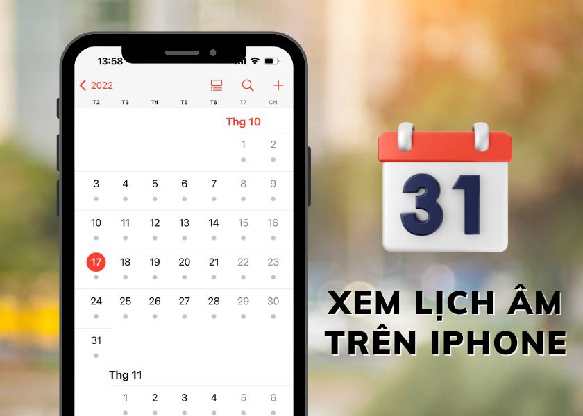 Lịch âm iphone